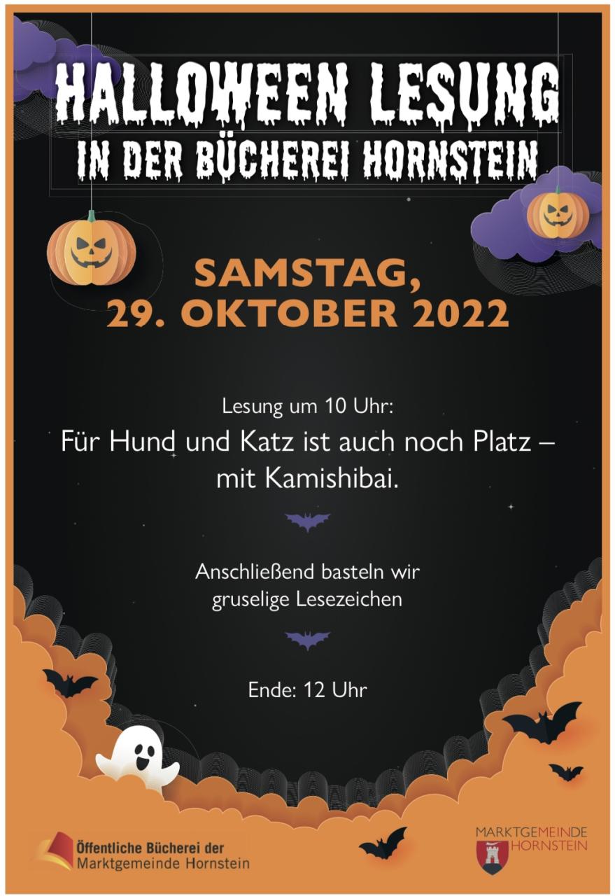 Halloween Lesung. Für Hund und Katz ist auch noch Platz