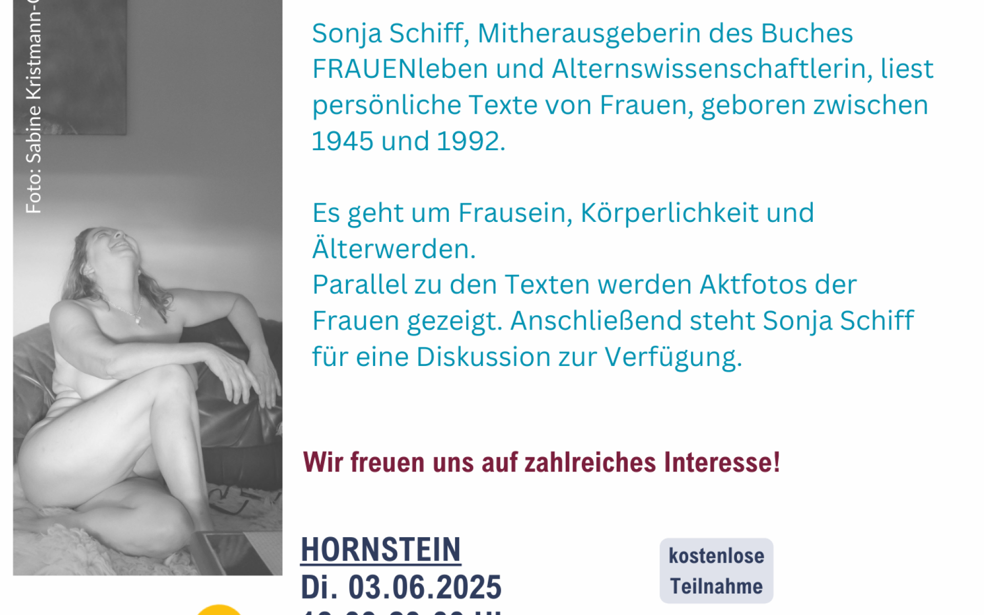 Buchpräsentation mit Sonja Schiff